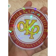 AKP Alpha Kappa Rho Logo Sticker 3. 5 inches diameter