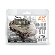 ((Pandainn) AK AK4270 Winter Tank Aging Effect Set AK088 AK014 AK8088 AK11372
