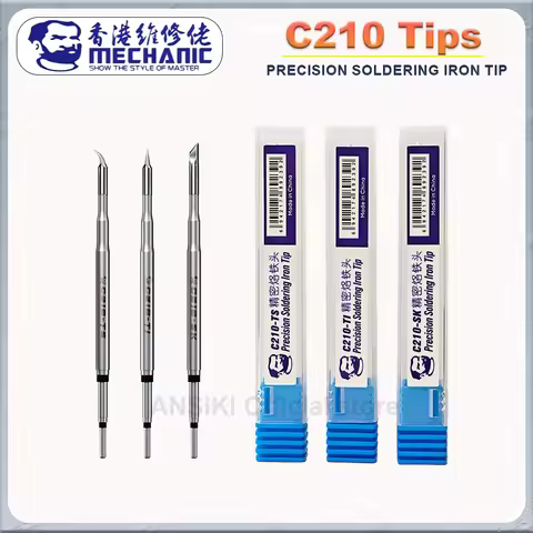 MECHANIC C210 Soldering Iron Tip Precise Temperature Control for T90A HS02B T80 Soldering Iron T210 