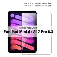 [MAXANNA] [ iPad Mini 6 / A17 Pro (8.3") ] TransparentScreen Protector Tempered Glass/ Anti-Scratch 