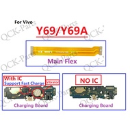 Main Motherboard Flex For VIVO Y69 Y69A Y69L With IC Micro USB Charger Connector Flex Cable Micropho