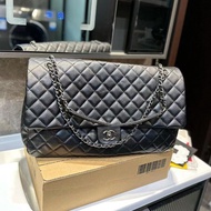 Rhombus Airport Bag XXL Model Large Capacity Chain Bag Travel Bag Genuine Leather Sheepskin CH777777