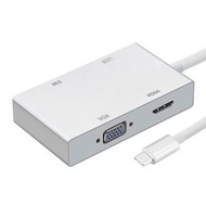 品名: 環保包裝TYPE-C USB-C MacBook轉HDMI VGA DVI轉接線四合一4K J-14629