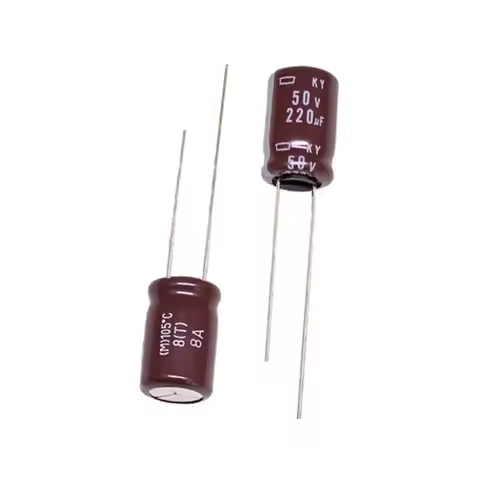 10Pcs/100Pcs Nippon KY Series 50V220uF 10X16MM High-frequency and long-life aluminum electrolytic ca