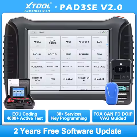 2026 XTOOL X100 PAD3 SE V2.0 Elite Auto Key Programmer X100PAD3 SE Key Programming Tools All Key Los