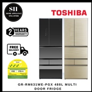 TOSHIBA: GR-RM631WE-PGX 488L MULTI DOOR FRIDGE - 2 YEARS WARRANTY