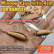 Minnow ivitir Minnow Avatar 4cm Wooden Minow/