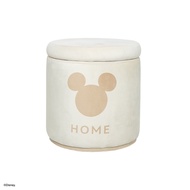 DISNEYHOME DISNEYHOME สตูลเก็บของ รุ่น Classic Mickey 40 CM. สีครีม (40x40x43 ซม.)