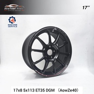 【Installation Available】AOWZE40 FLOW FORMING 17 INCH 17X8 5X113 ET35 DGM READY STOCK SPORT RIM
