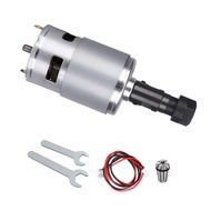 มอเตอร์775แรงบิดสูง DC12V-24V 20000รอบต่อนาที80W ชุดจอ DC 1.5A 775กำลังสูง CNC3018 Mesin Grafir Lase
