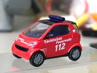 Smart迷你模型車-BUSCH AUTOMODELLE 1:87 Smart City Coupe Feuerwehr