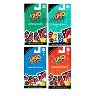 UNO Add-On Packs Card Game Bundle Comeback Pack Frenemies Pack Reverse Defense Pack Special Action