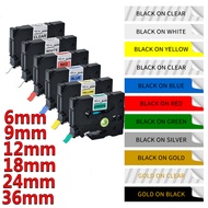 Compatible Brother P-Touch TZe TZ Laminated Label Tape for PT-H107B PT-H110 PT-E110VP PT-D210 PT-P30