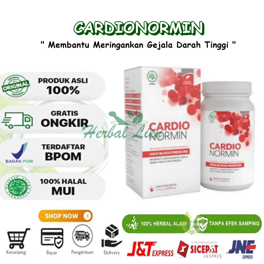 Cardionormin Herbal Asli Original BPOM Obat Hipertensi Darah Tinggi Berkualitas Multifungsi