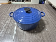 Le Creuset 藍色鑄鐵鍋 24cm