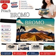Bromo Souvenir Wallet | Bromo Souvenir Pouch with Tourism Motif | Size 24 x 14 cm DTP