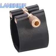 LANENQJP ​Ligature Fastener​, ​Plastic Cap​ PU ​Clarinet Ligature​, Black Mouthpiece Cover​ ​Clarine