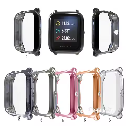 For Huami Amazfit Bip Lite S U/GTS2 mini TPU Shiny Case Clear Cover Casing