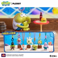 PLZDOT Spongebob SquarePants Little Citizens Bikini Bottom Fishman BlindboxKeychain Spongebob Bikini