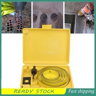 etto-MY 8Pcs Hole Saw Drill Bits Set Yellow High Carbon Steel Woodworking Opener 64mm‑127mm
