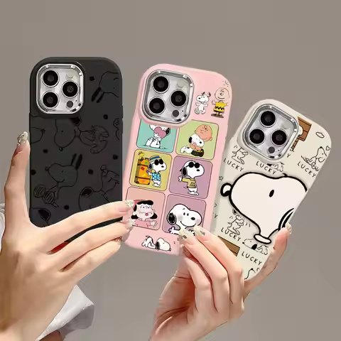 Cute Snoopy Case For Samsung Galaxy A50 A51 A71 A12 A13 A22 A23 A24 A7 2018 A33 A73 A31 A03S A02 A03