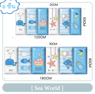 3D วอลเปเปอร์ติดผนัง 180*60cm แผ่นกันกระแทก เด็ก แผ่นโฟมกันกระแทก วอลเปเปอร์ ติด ผนังห้องนอน วอลเปเป