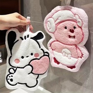 Loopy Hand Towel Hanging Cute Not Stinky Handkerchief Towel Kitchen Dressing Room Super Absorbent Th