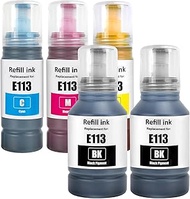 113 Ink Compatible with Epson 113 for Ecotank ET-16150 ET-16600 ET-16650 ET-16680 ET-5150 ET-5160 ET