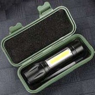 1pc Portable Rechargeable Zoom XP-G Q5 Flashlight With 3 Lighting Modes, Camping Lamp, Mini LED Flas