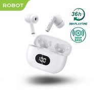 Robot Wireless Earphone Airbuds T70 Original TWS Deep Bass Bluetooth Garansi 1 Tahun