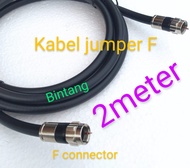 kabel jumper F lnb receiver parabola 2 meter