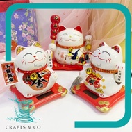 Solar Operated Fortune Cat / Solar Waving Hand Lucky Cat