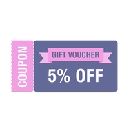5% Voucher card applies to first-time customers (online voucher is not hard card)