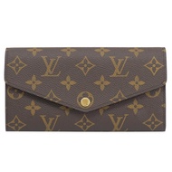 Louis Vuitton LV M62234 新版經典老花信封發財長夾.紫紅