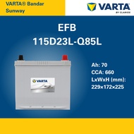 Q85 | 115D23L | VARTA SILVER DYNAMIC EFB CAR BATTERY |  MAZDA TOYOTA SUBARU  NISSAN | [INSTALLATION 