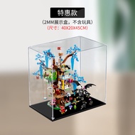 Acrylic Display Case Suitable for Lego 71461 Fantasy Treehouse Figure Storage Box Transparent Dust C