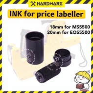 18mm / 20mm Price Label Machine 5500 Ink Roller Refill Single Line Replacement Parts MX5500/Ink Roll