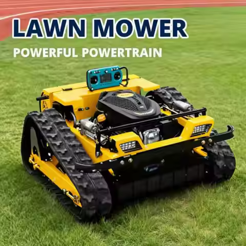 Remote Control Tracked Lawn Mower 1000mm Cutting Width Multi-use Trimmer CE Certified Customization 
