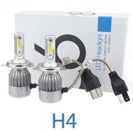 Car Headlights Led Cob H4 Cool White 2 Pcs - C6 - Omrsd9Wh