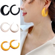 Arthur Circle BIG Hoop Earrings Resin Hoops Stud Earrings