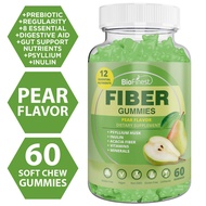 Biofinest Fiber Gummies – Psyllium Inulin Acacia Fiber Prebiotic Gut Health Digestion Cholesterol Su