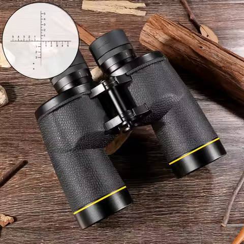 Maifeng 7x50 Hunting Binoculars IPX7 Waterproof Built-in Telescope reticle BAK4 Prism FMC With Bag a