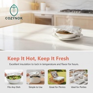 [Out-t] Reusable Aluminum Foil Food Covers 20pcs Food Grade Heat Resistant Lids Ideal for Family Gat