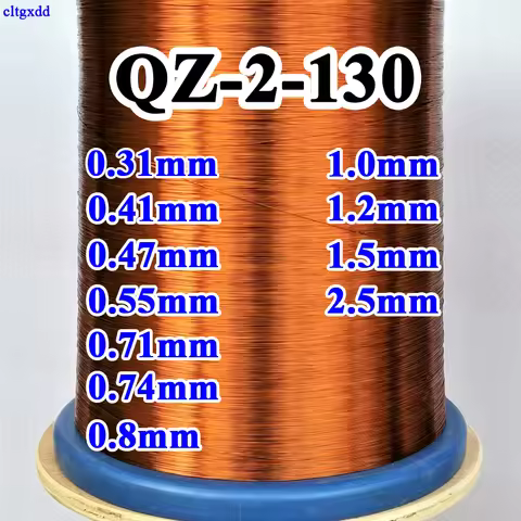 10M/lot 0.31 0.41 0.5 0.74 0.8 1.2 1.5 2.5 mm Polyester enameled wire enamelled round copper wire QZ