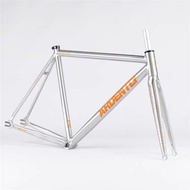 ARDENTLY Arena Lite Silver Fixie Frameset | Fixed Gear Track Bicycle Frame Set FS