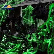 Luminous Spider Web Luminous Fake Spider White Stretch Spider Web Halloween Indoor Horror Decoration