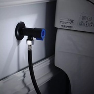 HITAM Stop Faucet Stainless Black Single 20151BL- Faucet Water Shower closet closet Black valve angle Bidet Hose /B24