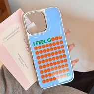 case for iphone xr 11 12 13 14 15 16 pro max plus air back cover I FEEL GOOD tomato pattern tpu case