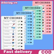 DIBO Children's Daily Task Planning Board Detachable Chores Checklist Wall Memo .