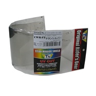 [TEEZ] Mirror Shield SHOEI CWR-F2 PINLOCK Titanium Silver Clear